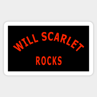 Will Scarlet Rocks Sticker